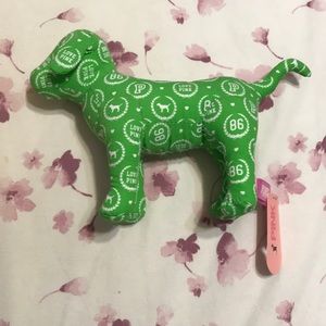 Victoria Secret PINK dog - green and white